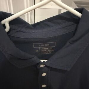 Billy Reid - blue pocket polo - xxl